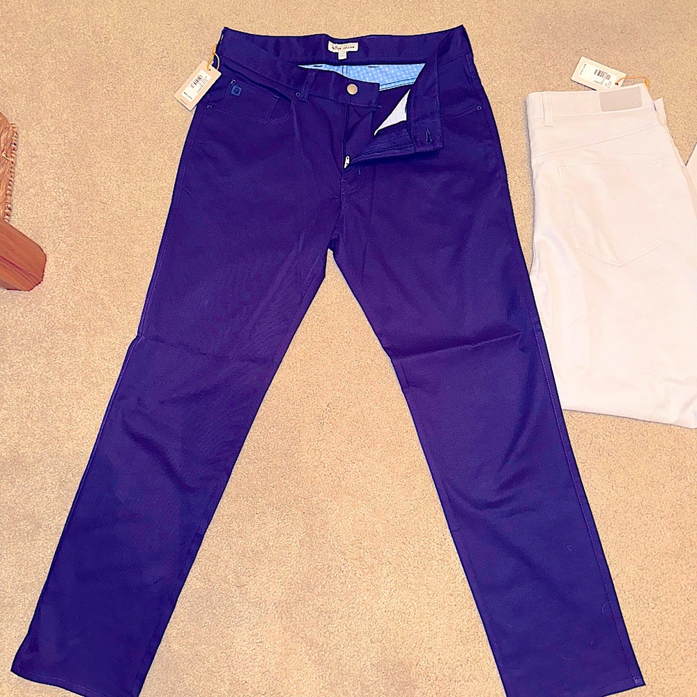 Peter Millar Crown Sport Performance 5-Pocket Pant - Size 32x30” - 2 pair bundle